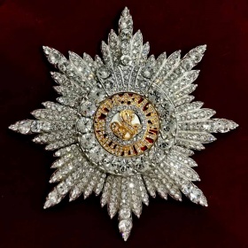 Звезда ордена «Александра Невского»  (муляж, с кристаллами Swarovski)